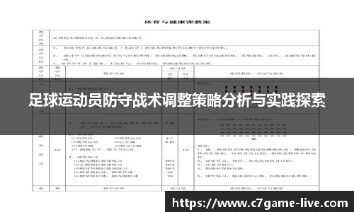 足球运动员防守战术调整策略分析与实践探索